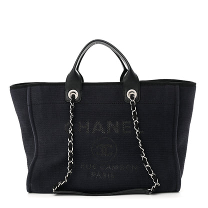 Chanel Mixed Fibers Medium Deauville Tote Black 1 of 14