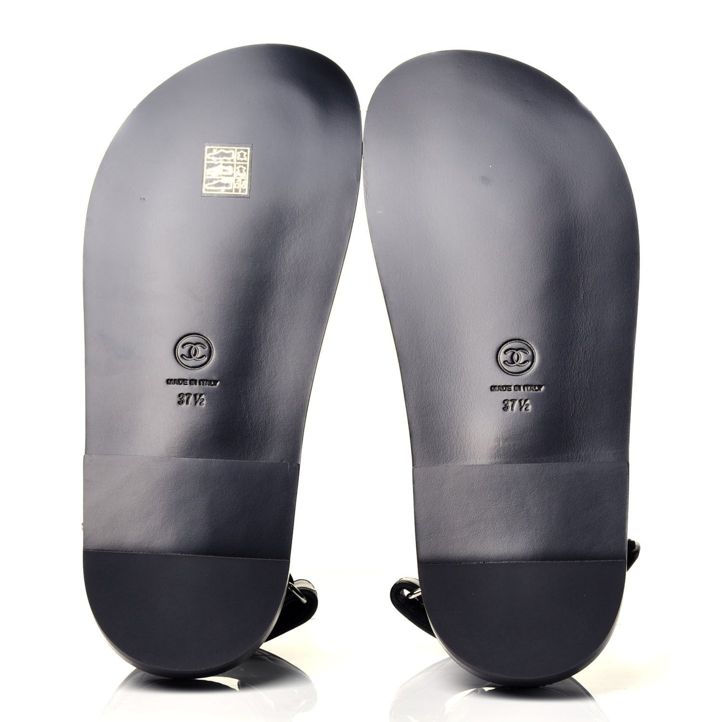 Lambskin Velcro Dad Sandals 37.5 Black