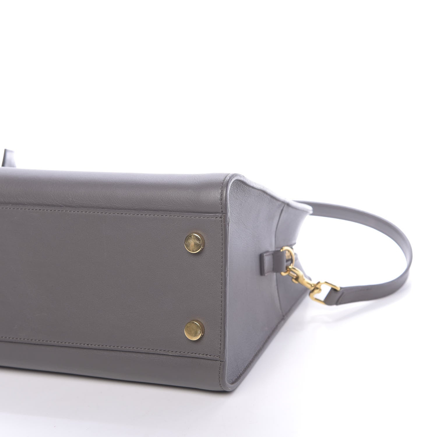 Saint Laurent Calfskin Small Monogram Cabas Grey 11 of 11