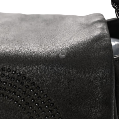Chanel Lambskin Studded Accordion CC Flap Black 16 of 18