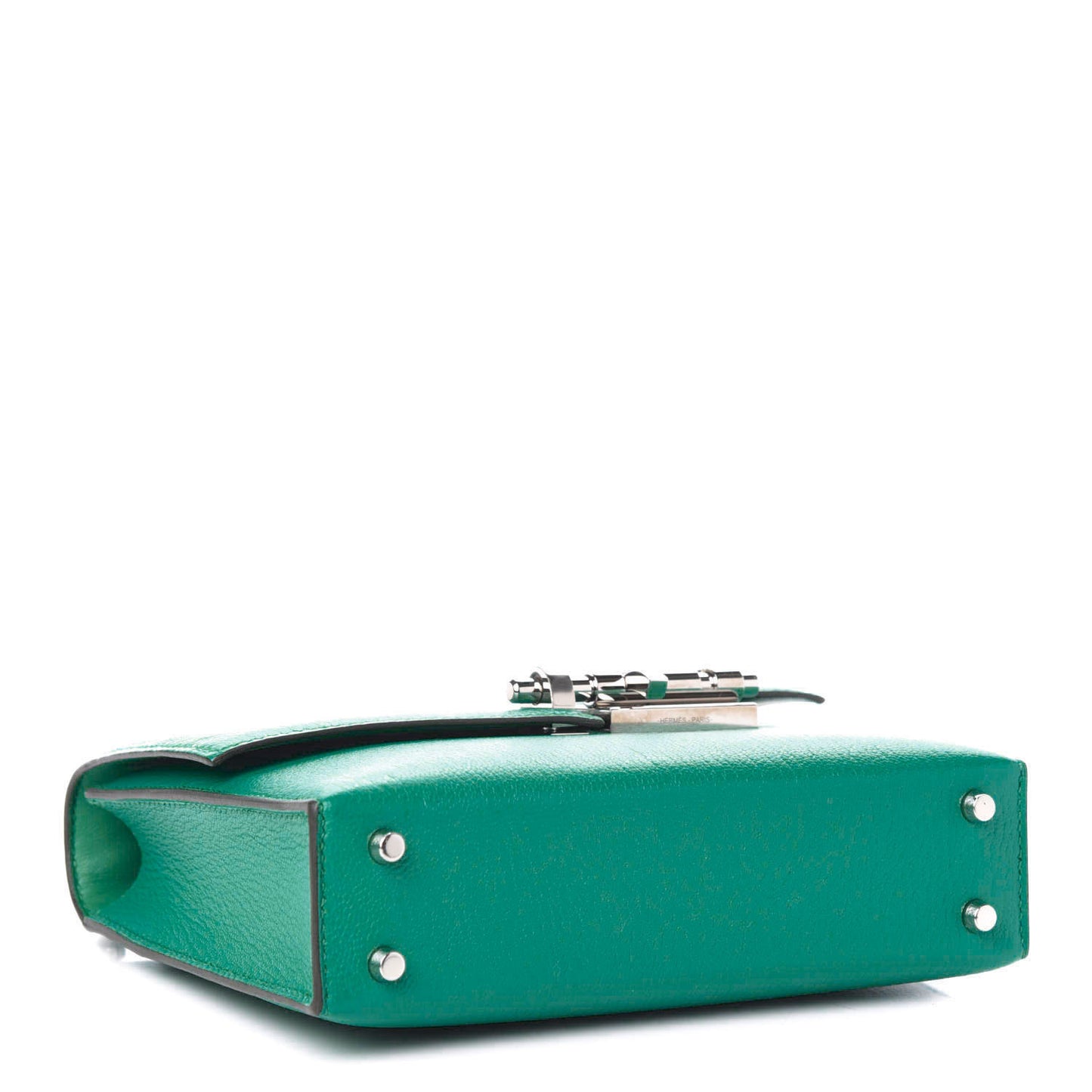 Chevre Mysore Mini Verrou Chaine Bag Bleu Paon