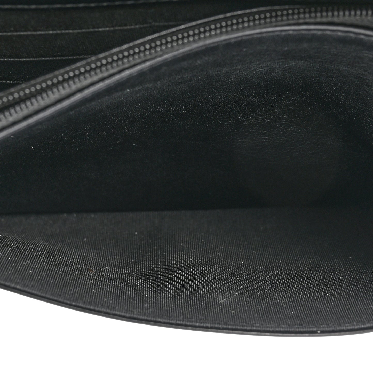 Glazed Calfskin Boy Wallet On Chain WOC Black