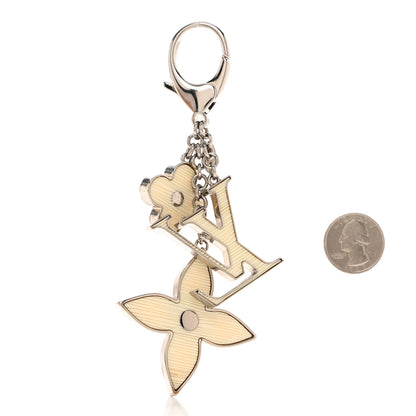 Louis Vuitton Fleur d Epi Bag Charm Key Holder Ivory 2 of 5