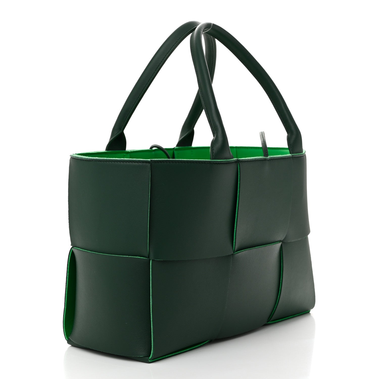 Bottega Veneta Calfskin Maxi Intrecciato Small Arco Tote Raintree 4 of 10