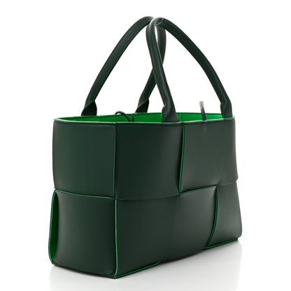 Bottega Veneta Calfskin Maxi Intrecciato Small Arco Tote Raintree 4 of 10