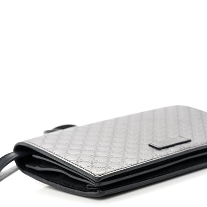 Gucci Microguccissima Crossbody Wallet Black 10 of 11