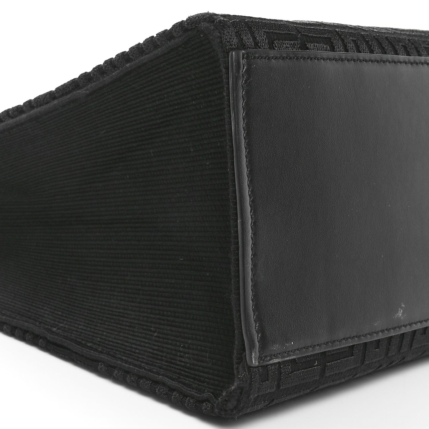 Canvas Jacquard 4G Medium Chain Tote Black