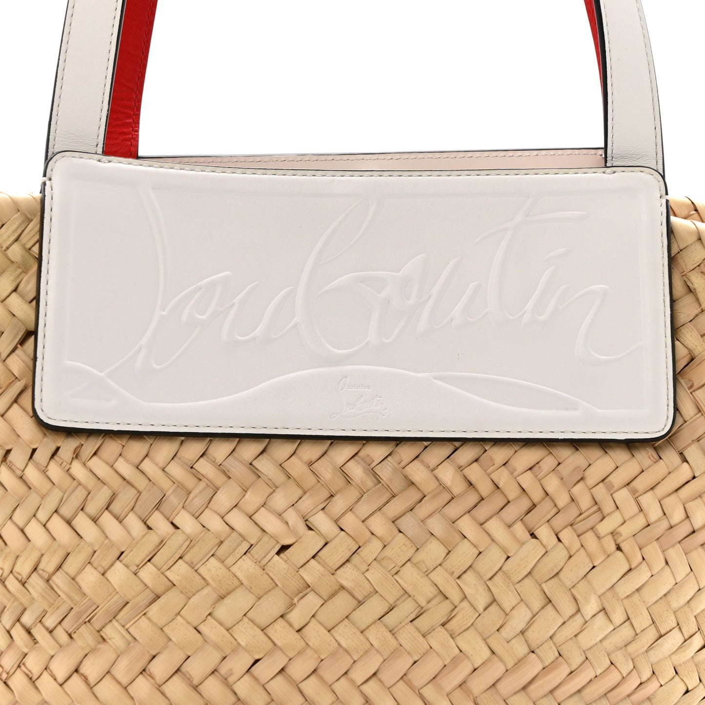 Woven Straw Loubishore Tote Natural Snow