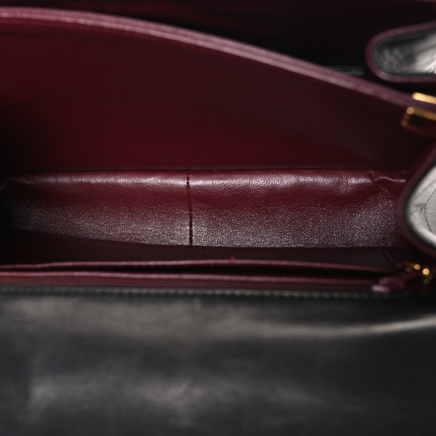Lambskin Quilted Flap Shoulder Bag Black