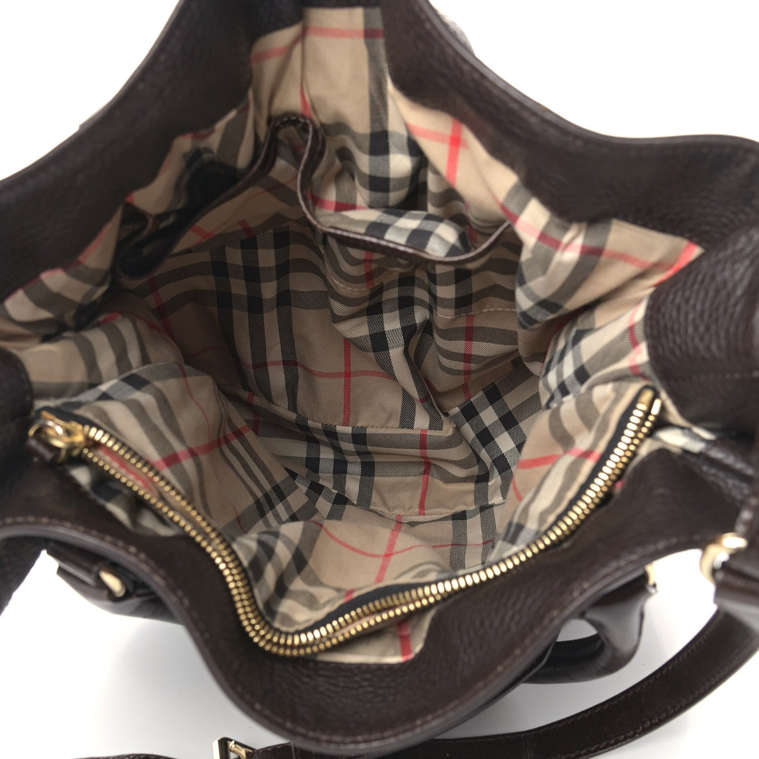 Burberry Grainy Calfskin Medium Golderton Tote Dark Chocolate 6 of 18