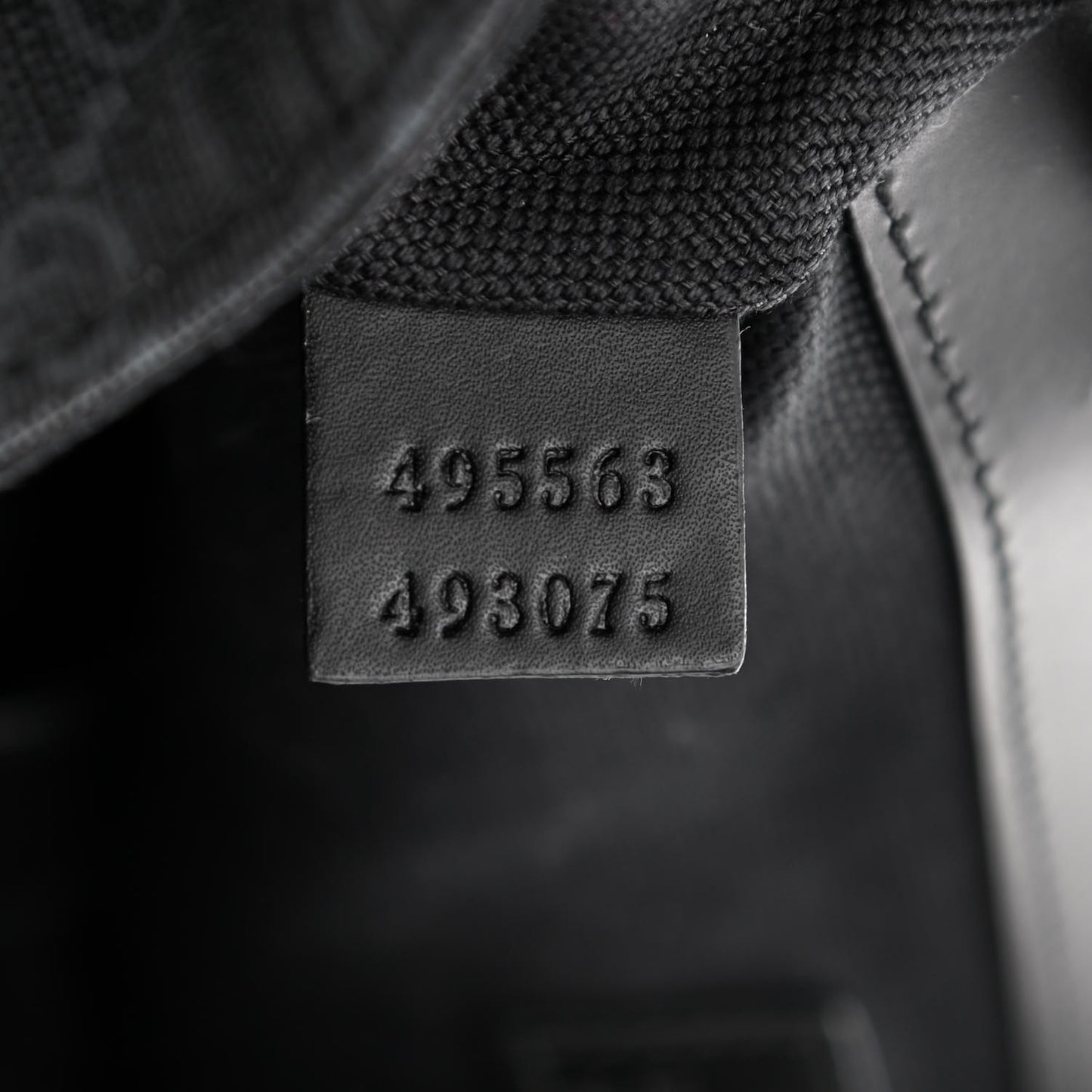 Soft GG Supreme Monogram Appia Calfskin Web Double Buckle Backpack Black