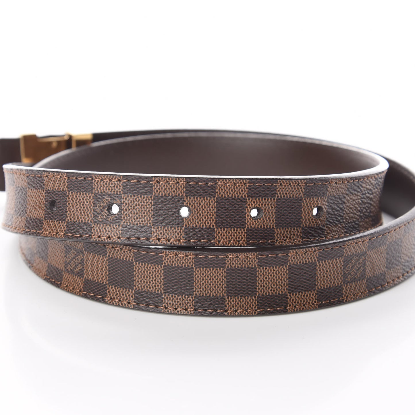 Mini Damier Ebene 25mm LV Initiales Belt 80 32