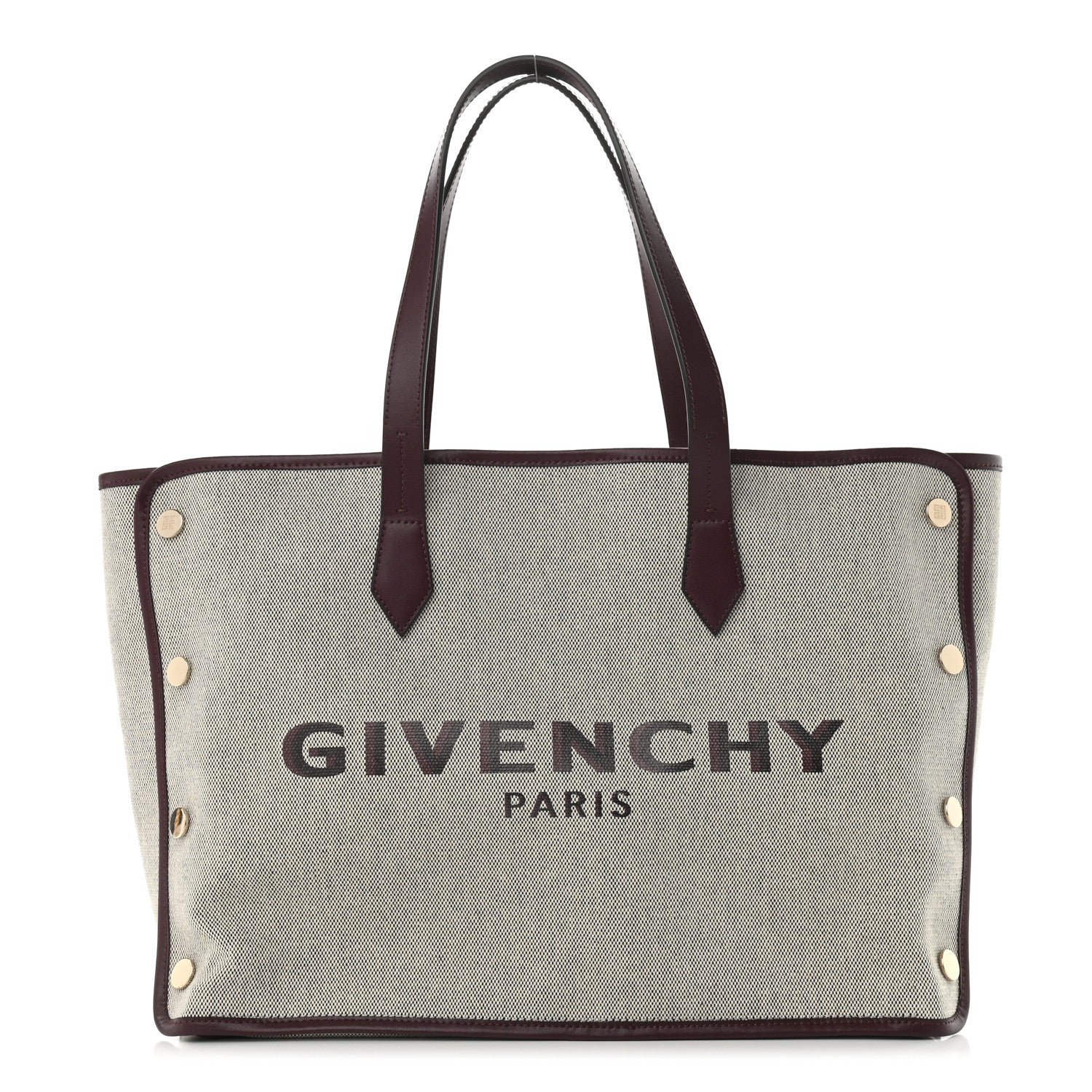 Givenchy Canvas Medium Bond Shopper Tote Aubergine 1 of 10