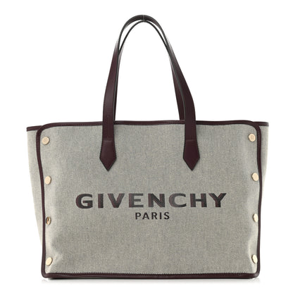 Givenchy Canvas Medium Bond Shopper Tote Aubergine 1 of 10