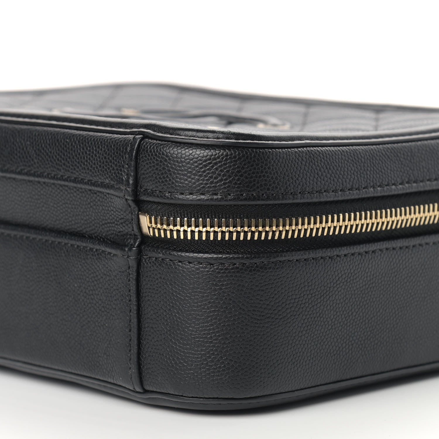 Chanel Caviar Quilted Medium CC Filigree Vanity Case Black 9 of 11