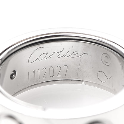 Cartier 18K White Gold 7mm Astro LOVE Ring 47 4.25 5 of 5