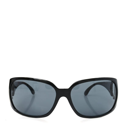 Chanel Acetate CC Sunglasses 6014 Black 2 of 7