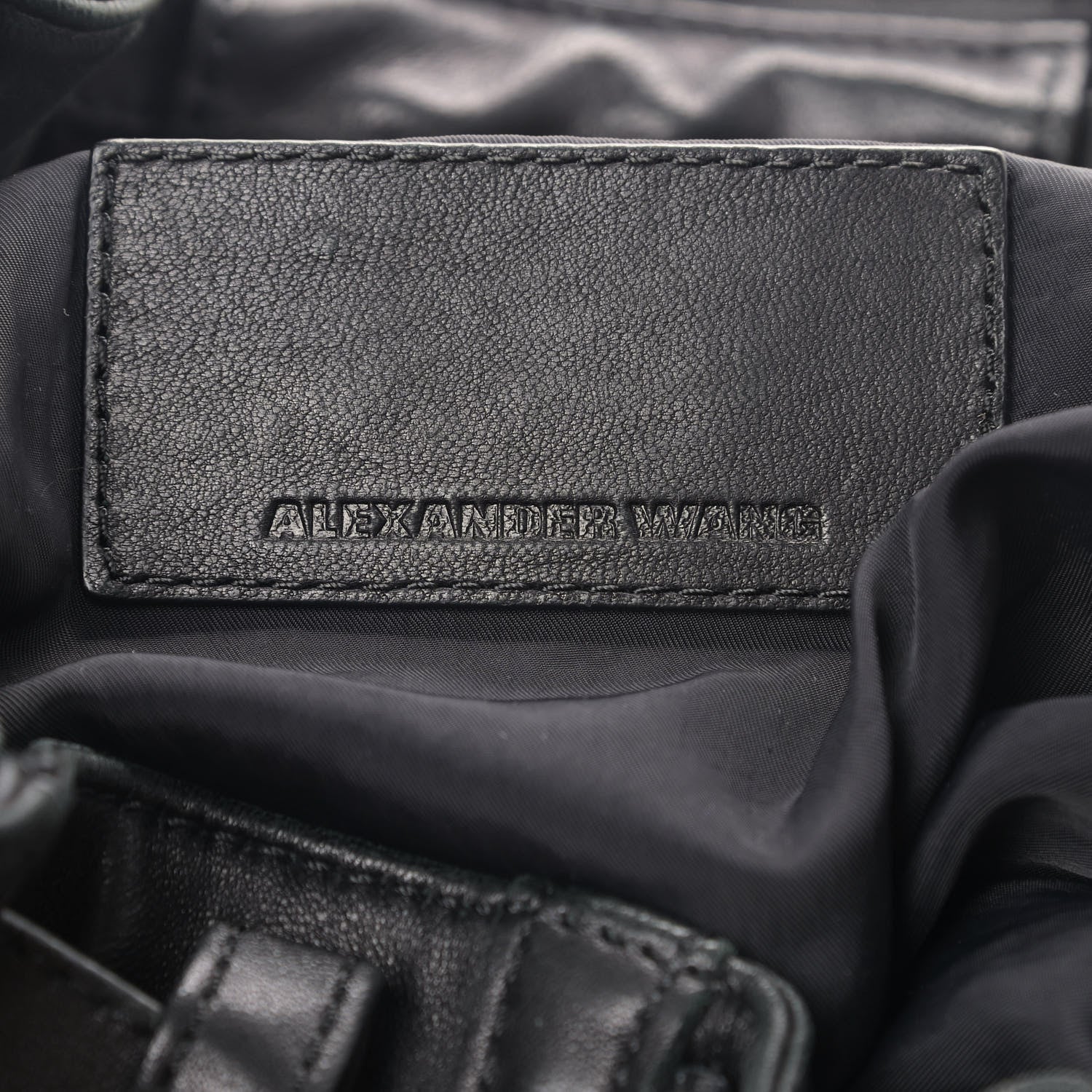 Alexander Wang Lambskin Mini Marti Backpack Washed Black Rose Gold Hardware 8 of 11