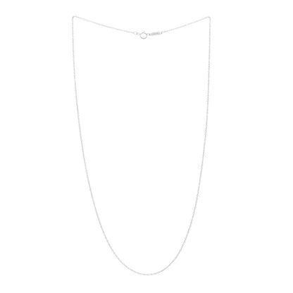 Tiffany 18K White Gold Chain Necklace 18" 3 of 4
