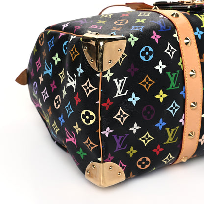 Louis Vuitton Monogram Multicolor Keepall 45 Black 5 of 6