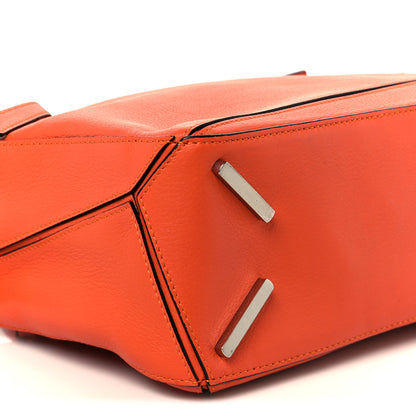 Loewe Calfskin Small Puzzle Bag Orange 10 of 11