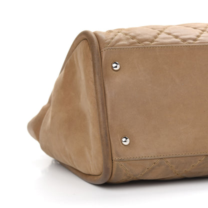 Chanel Iridescent Calfskin Quilted Relax CC Shoulder Bag Brown 8 of 9