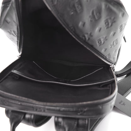 MCM Calfskin Ottomar Monogram Duke Backpack Black 5 of 6