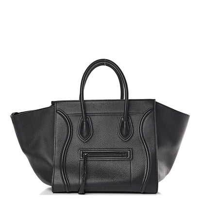 Celine Supple Calfskin Medium Phantom Luggage Black 1 of 16