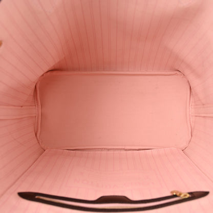 Louis Vuitton Damier Ebene Neo Neverfull MM Rose Ballerine 6 of 14