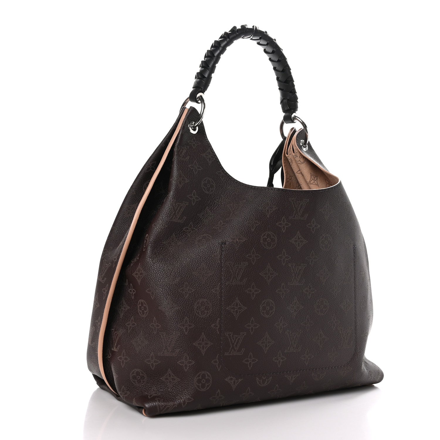 Louis Vuitton Mahina Carmel Hobo Chocolate 3 of 11