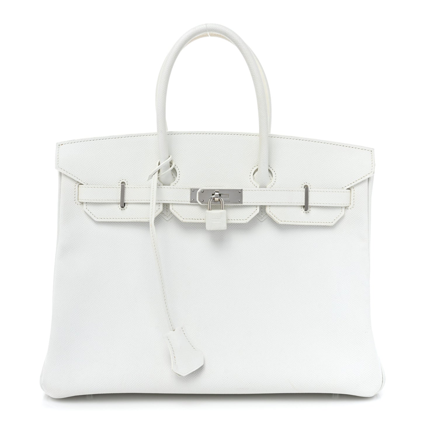 Epsom Birkin 35 White