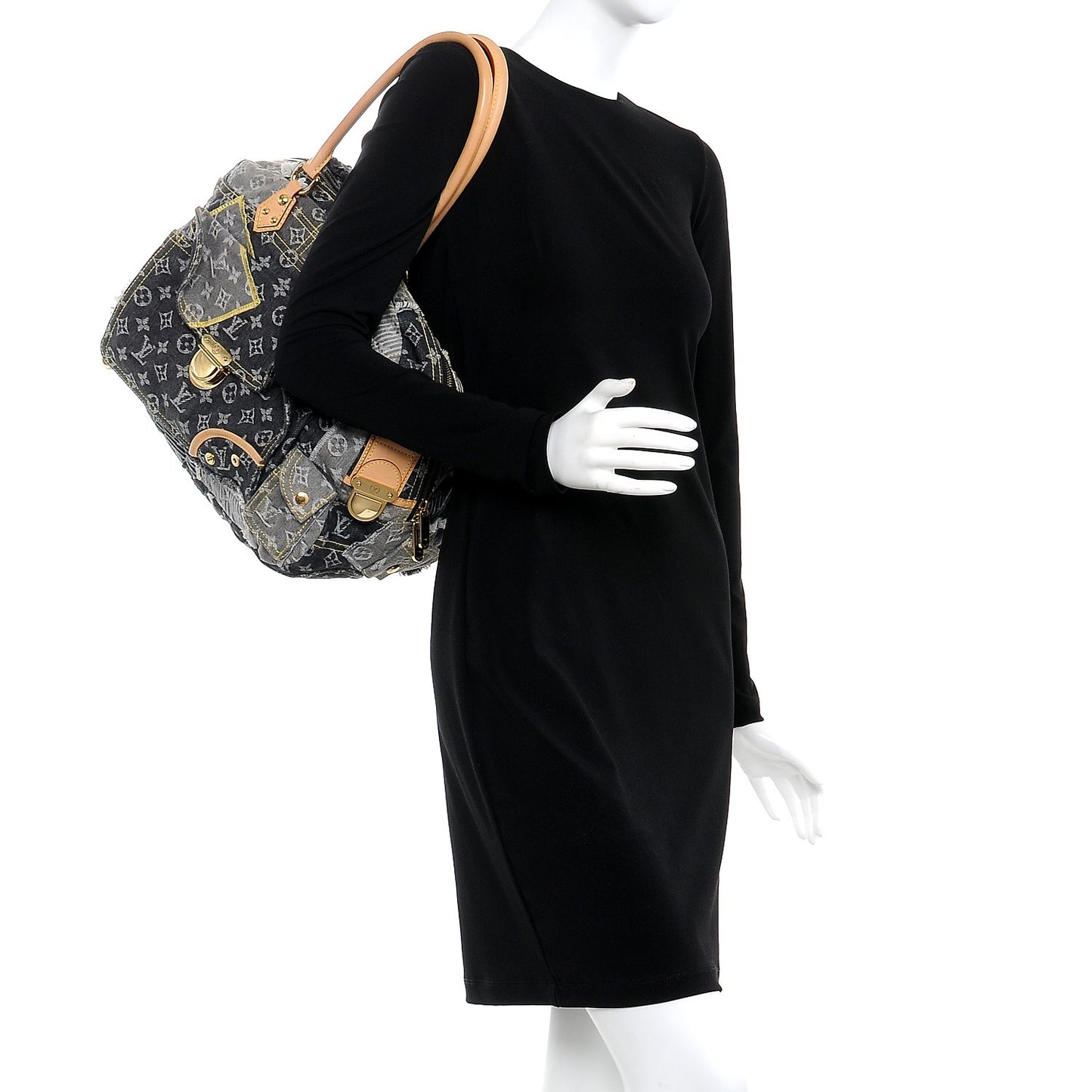 Denim Patchwork Bowly Black