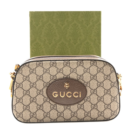 Gucci GG Supreme Monogram Web Neo Vintage Shoulder Bag Beige New Acero Crop 11 of 11