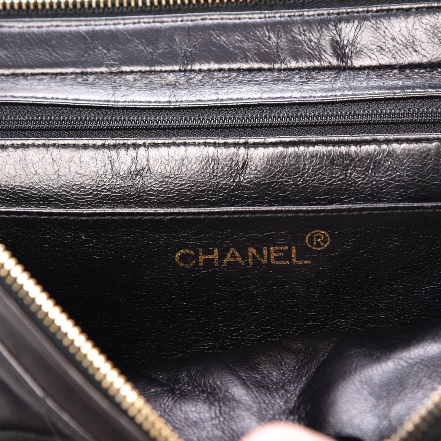 Lambskin Quilted Backpack Black