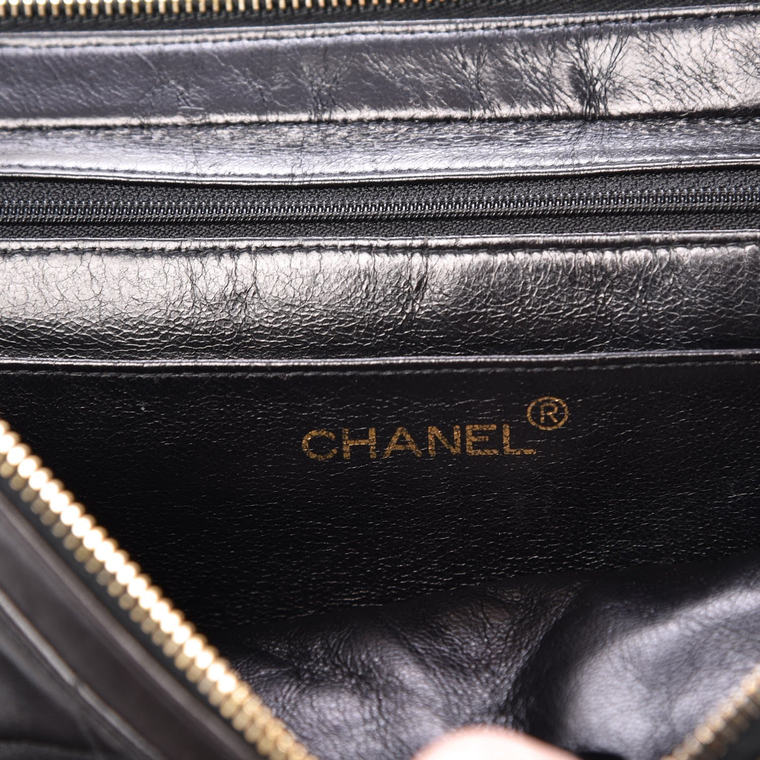 Chanel Lambskin Quilted Backpack Black 6 of 9