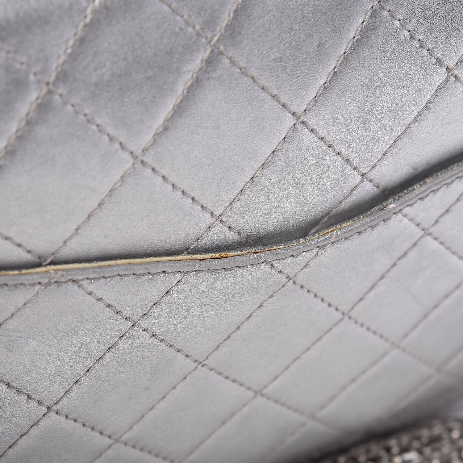 Chanel Metallic Lambskin Quilted 2.55 Reissue 227 Flap Silver 15 of 17