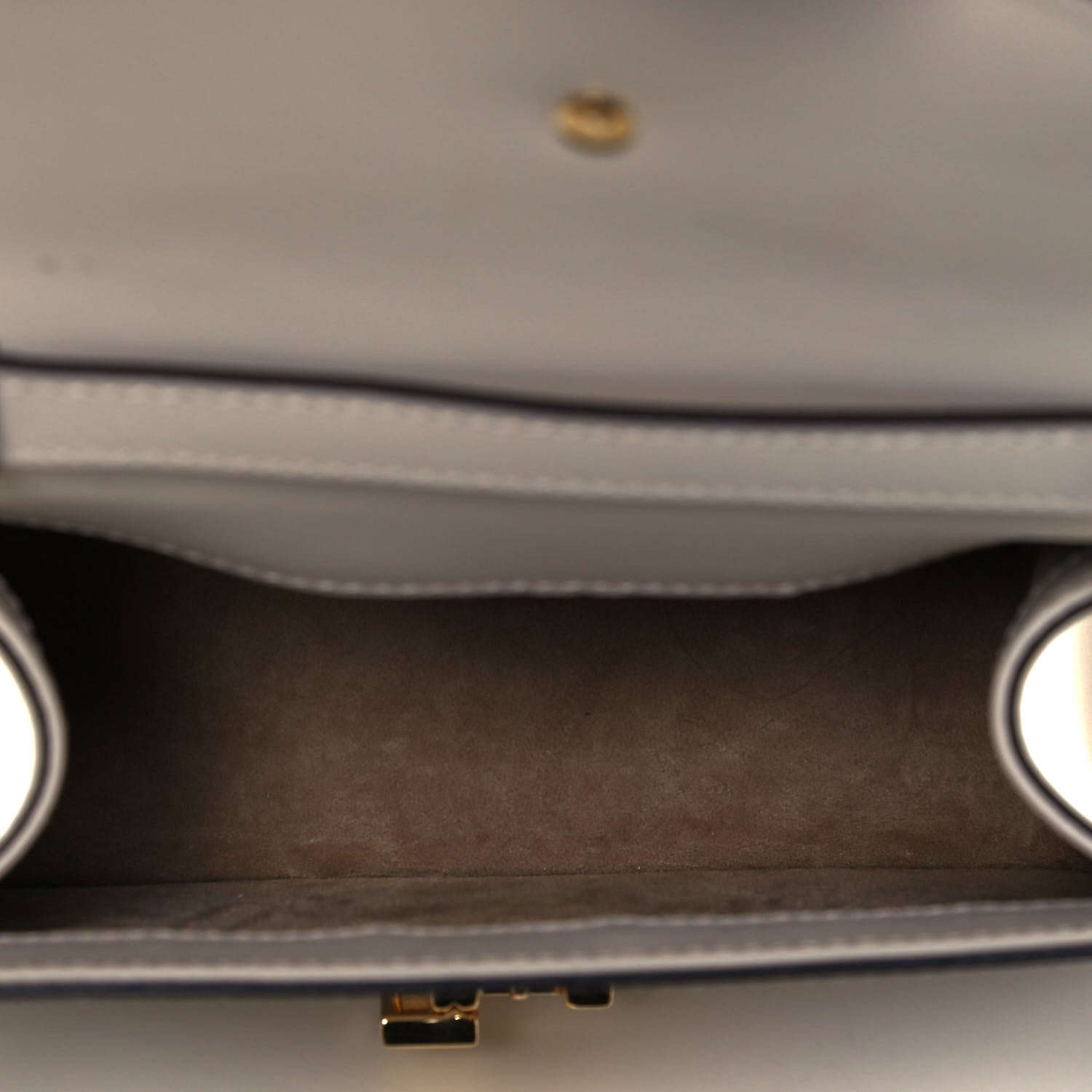 Gucci Calfskin Mini Sylvie Top Handle Bag White 5 of 9