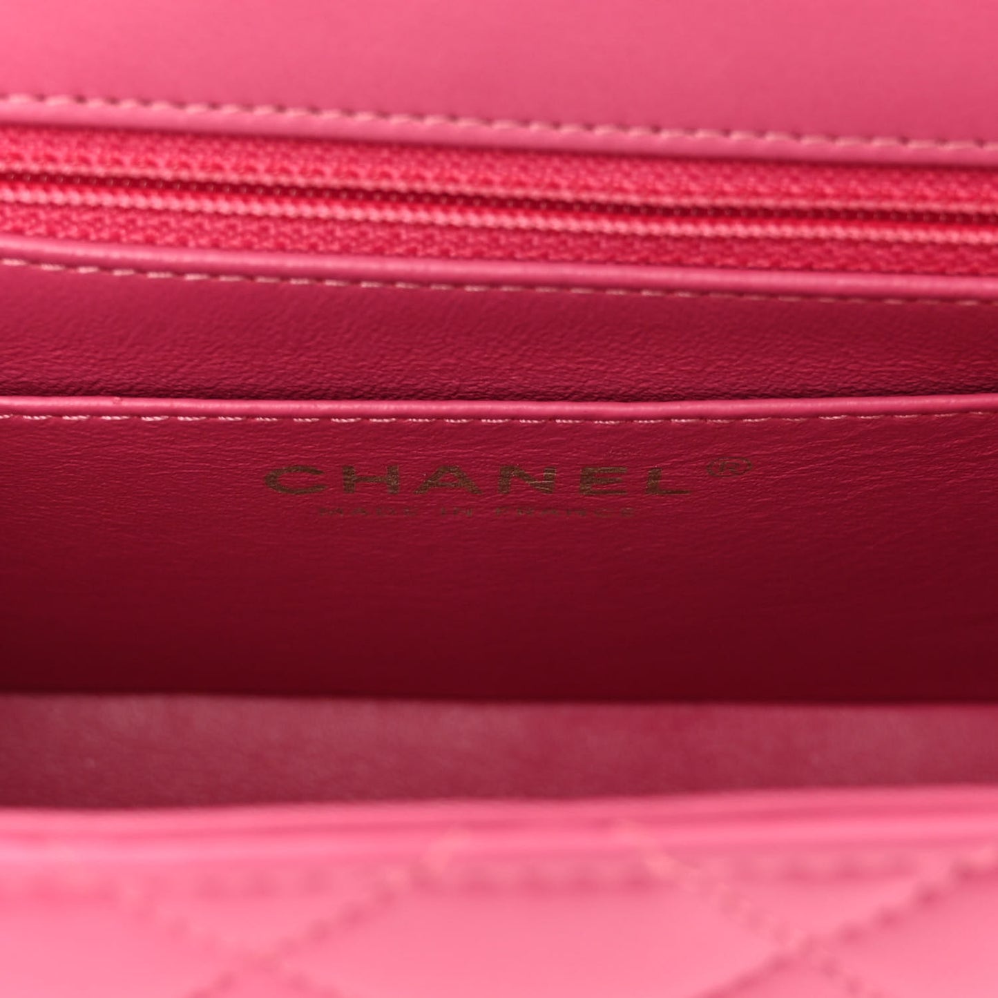 Lambskin Quilted Mini Square Flap Pink