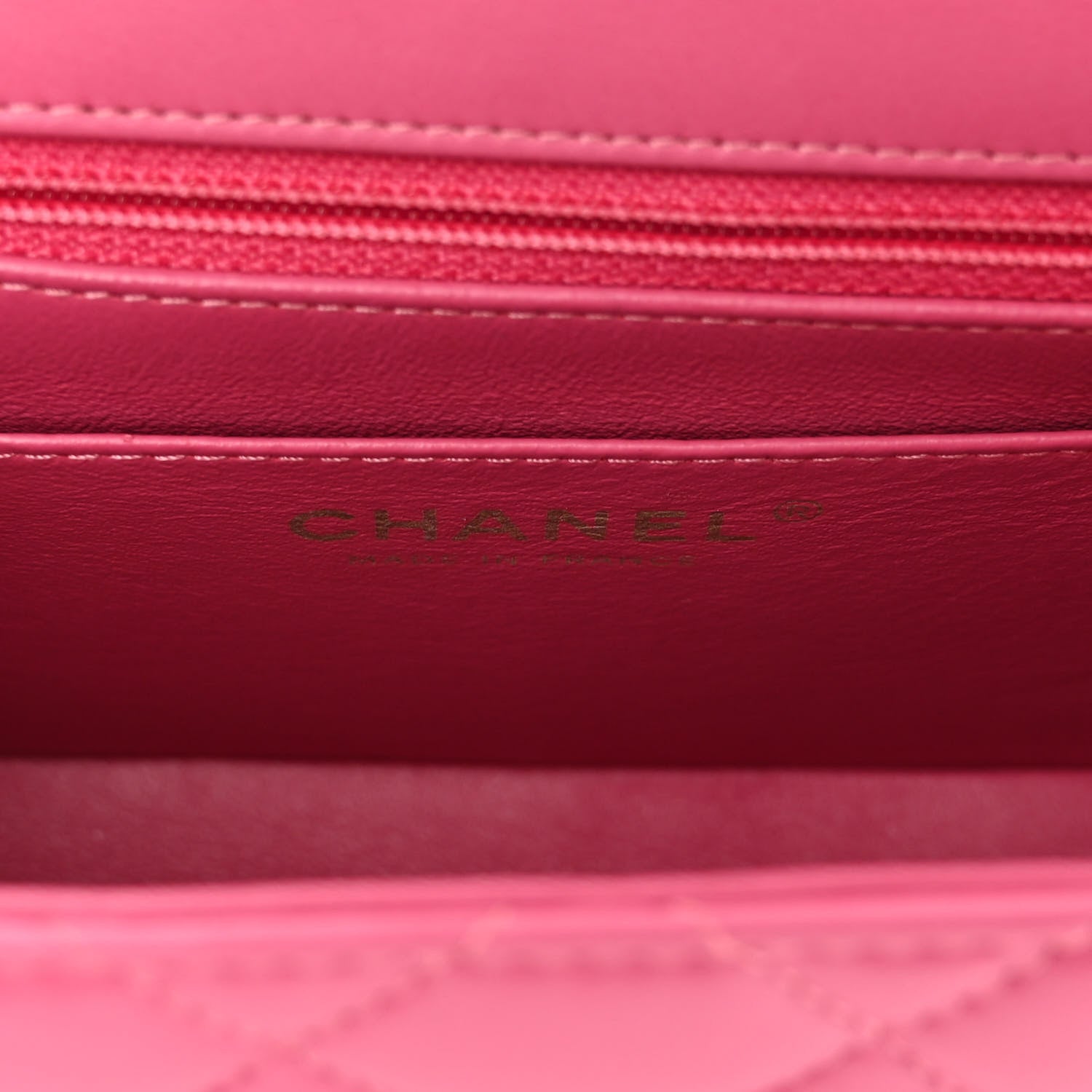 Chanel Lambskin Quilted Mini Square Flap Pink 6 of 12