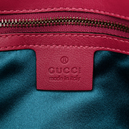Gucci Velvet Matelasse Blind for Love Embroidered Medium GG Marmont Shoulder Bag Light Raspberry Rose Multicolor 6 of 8