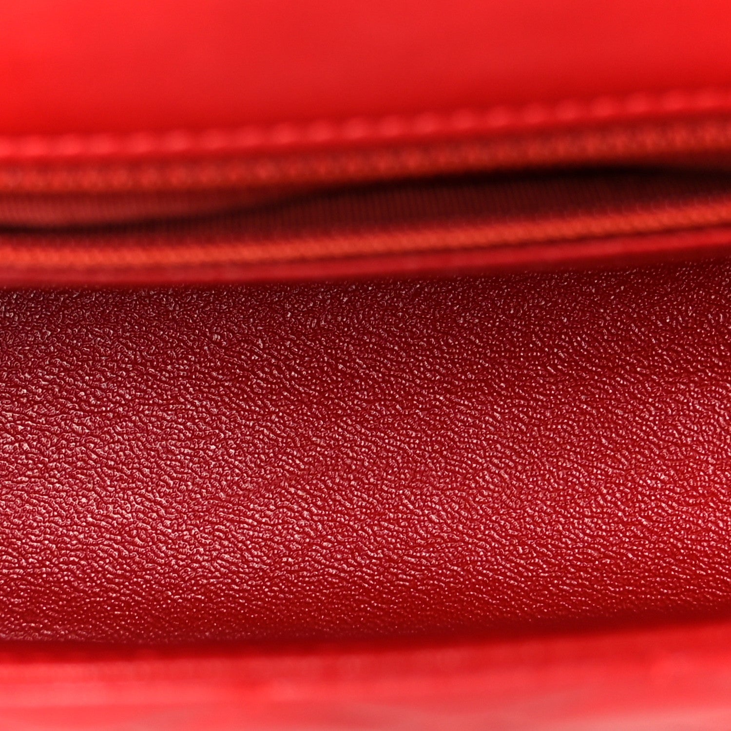Chanel Lambskin Quilted Mini Rectangular Flap Red 5 of 11