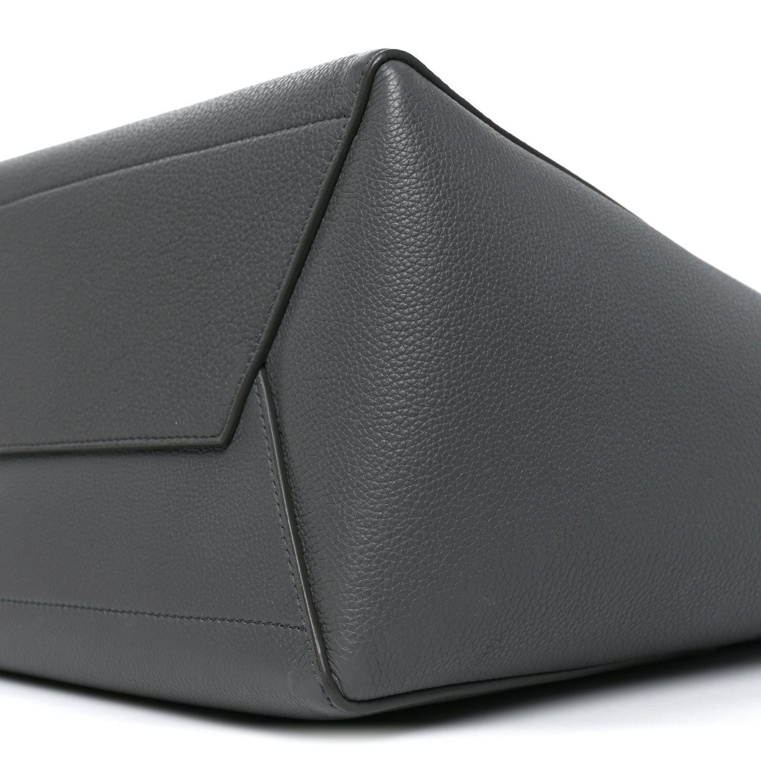 Celine Soft Grained Calfskin Sangle Bucket Bag Grey 9 of 9