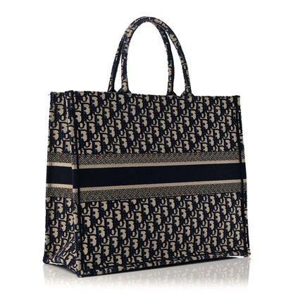 Christian Dior Oblique Book Tote Blue Multicolor 3 of 9