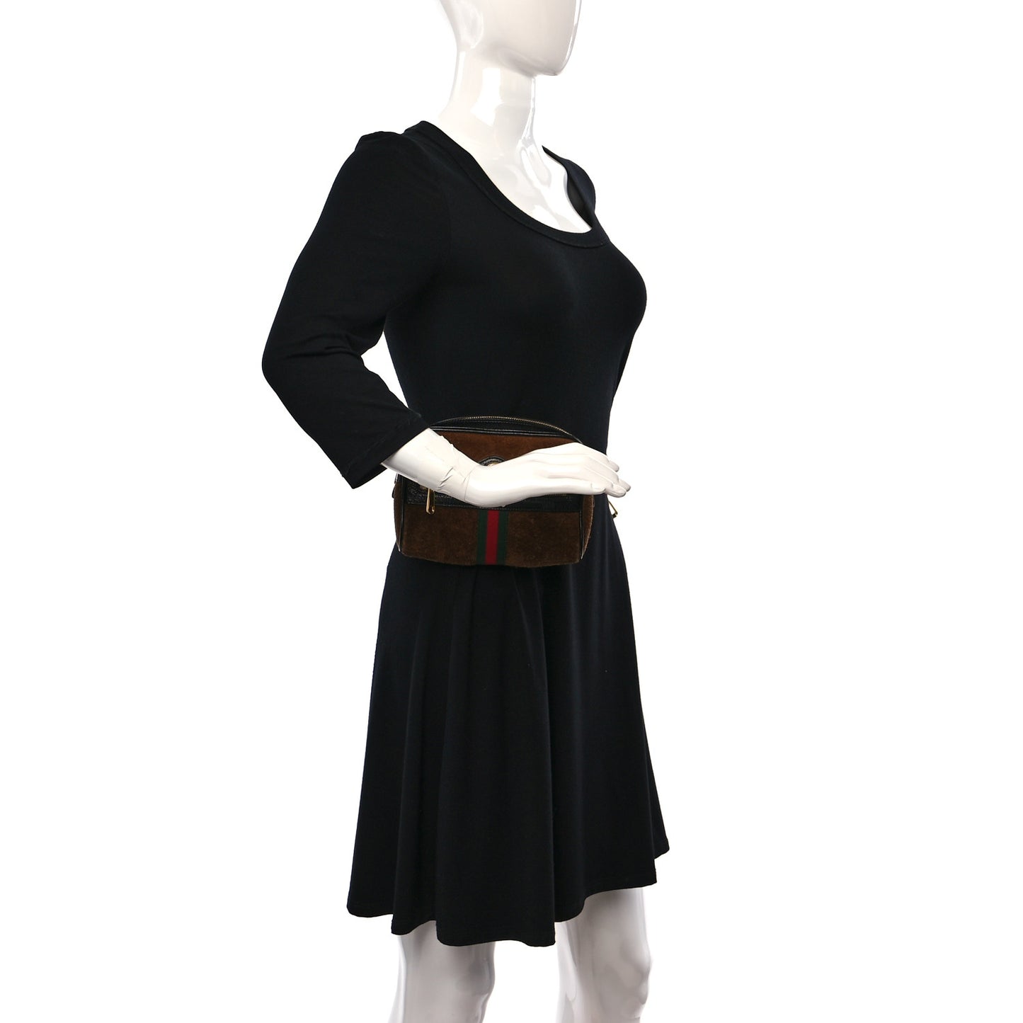 Suede Small Ophidia Belt Bag 85 34 Brown