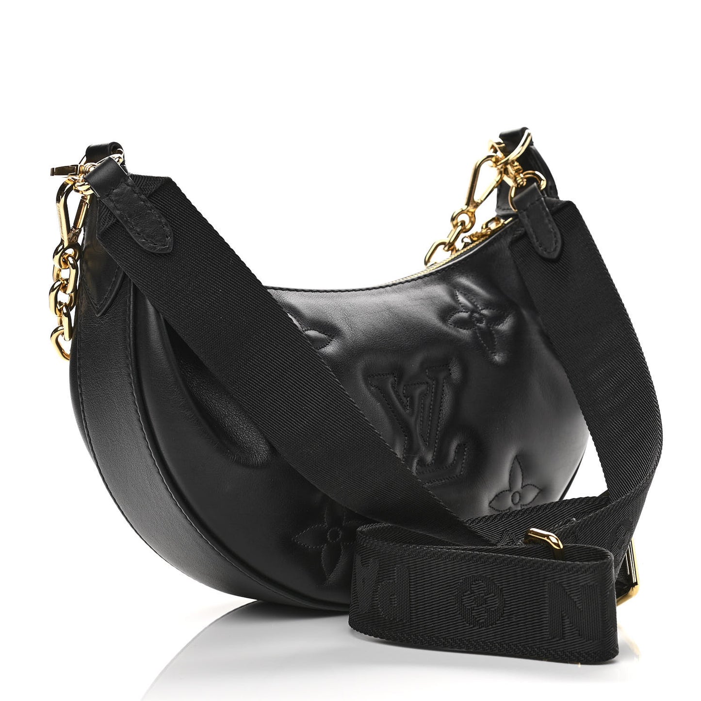 Calfskin Bubblegram Over The Moon Black