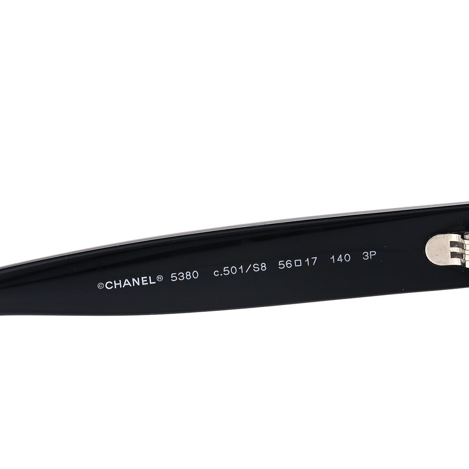 Chanel Acetate Polarized Square CC Sunglasses 5380 Black 5 of 8