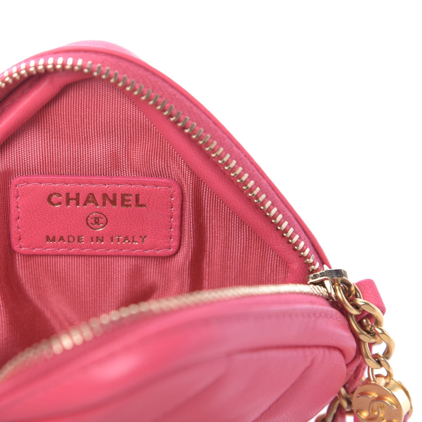 Lambskin Quilted Clutch With Chain Bag Pink