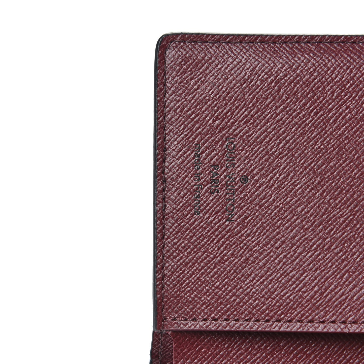 Damier Ebene Juliette Wallet Bordeaux Black