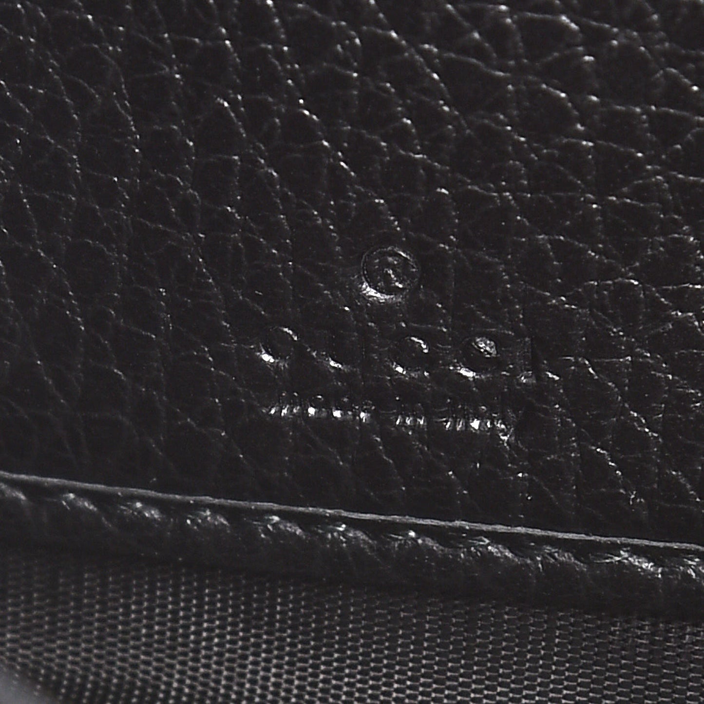 Dollar Calfskin GG Marmont Zip Around Wallet Black