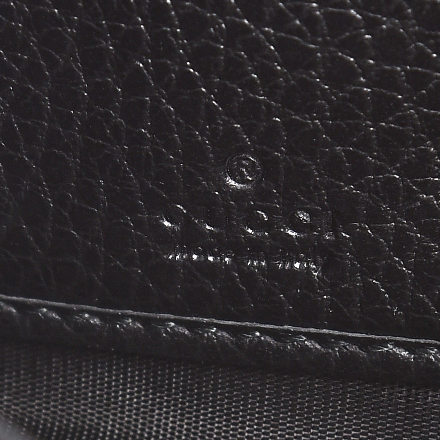 Gucci Dollar Calfskin GG Marmont Zip Around Wallet Black 6 of 8